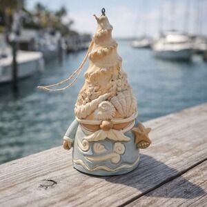 Jim Shore Coastal Gnome Christmas Ornament Holiday Figurine 6010811 Retired